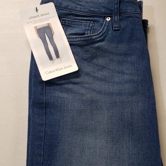 Calvin Klein Ladies' Ultimate Skinny jeans Blue - Picture 3 of 4